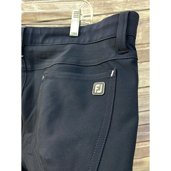 FOOTJOY FJ Men’s Athletic Fit Golf Pants Navy Blue Size 34 X 32 - Picture 5 of 9